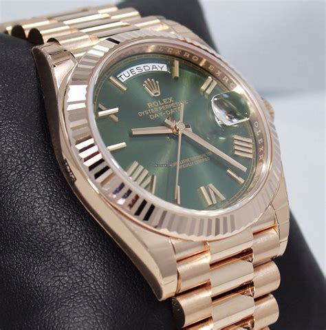 rolex president green|rolex day date 228235.